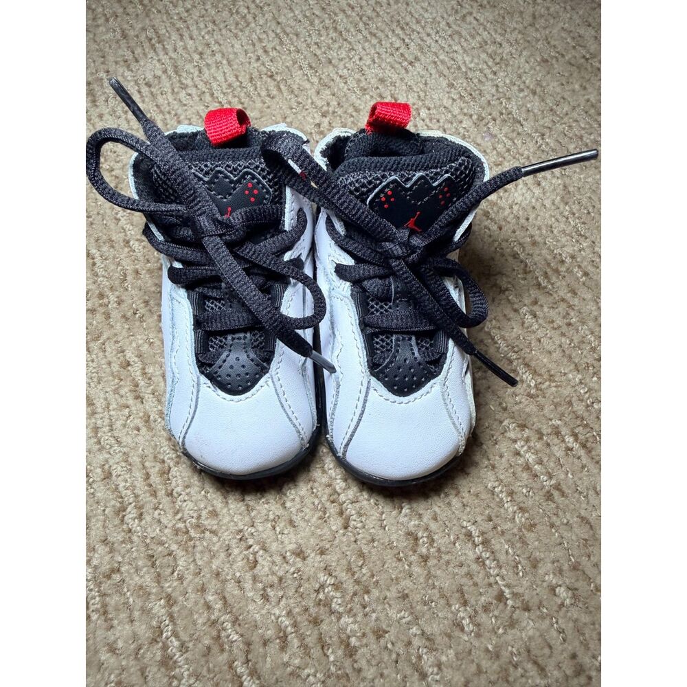 Jordan Toddler Shoes White Black Red Sneakers Size 4C